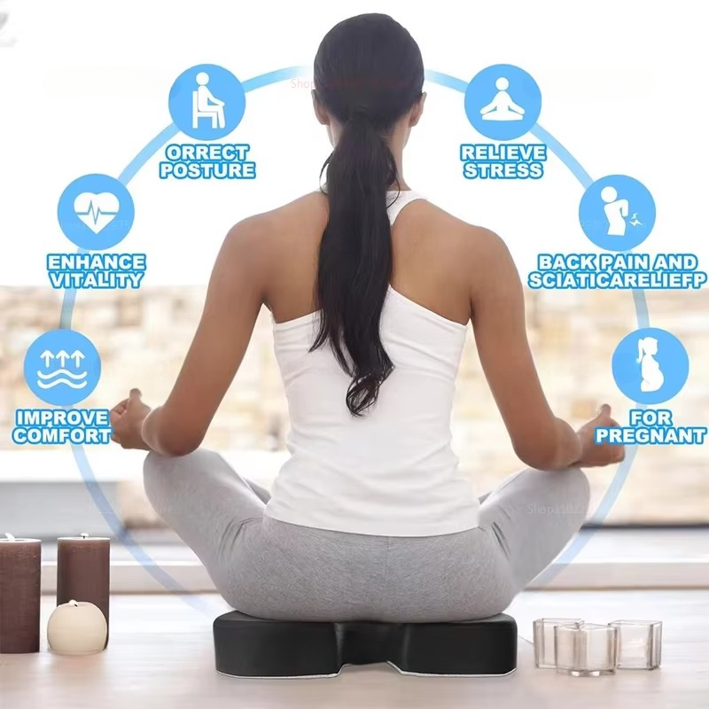 Norvo | Ergonomisk Minneskum Setepute for Kontorstol og Bil