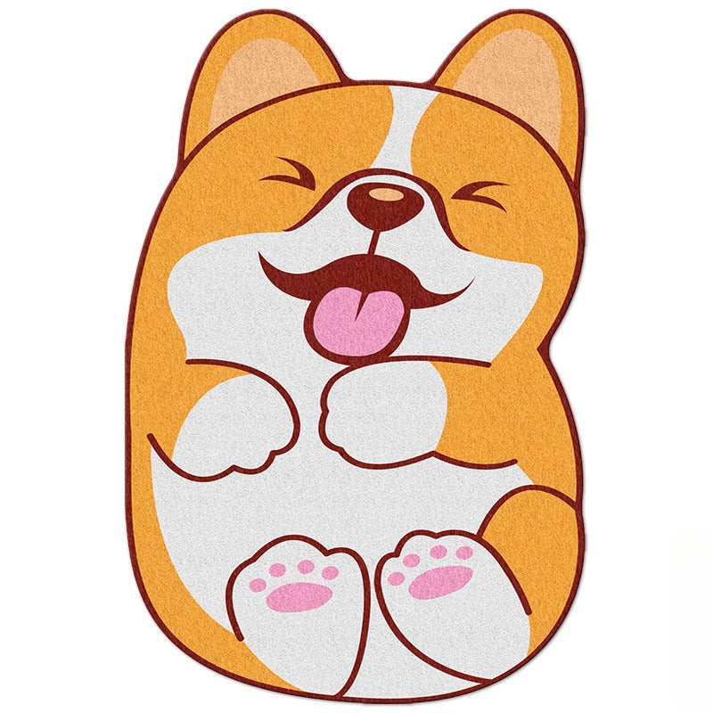 Norvo | Søte dyre stue dekorative tepper – Plysj myk tegneserie soverom teppe