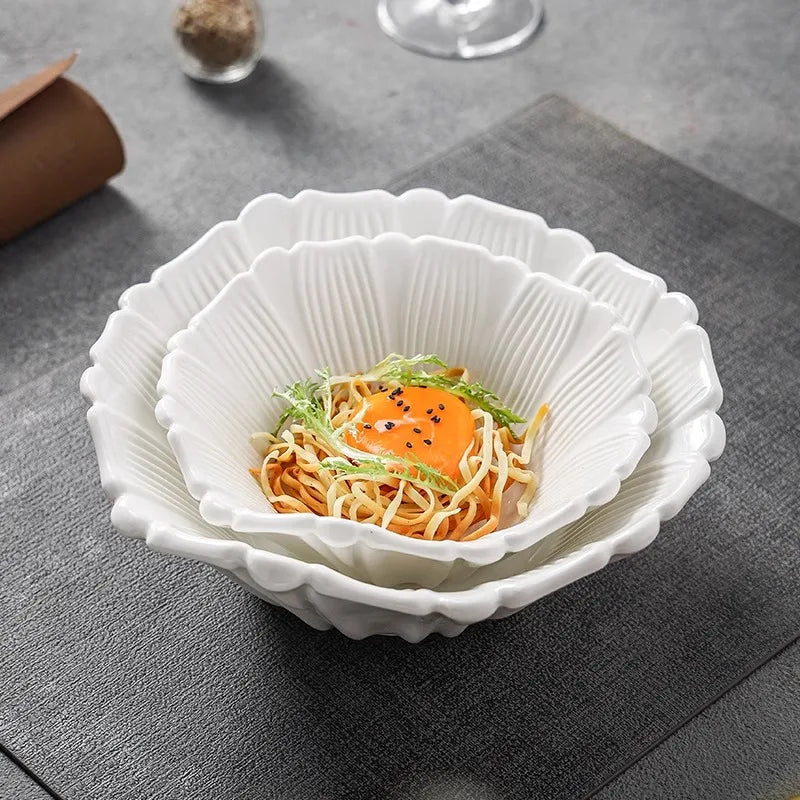 Norvo | Blomstermønster keramisk dyp bolle