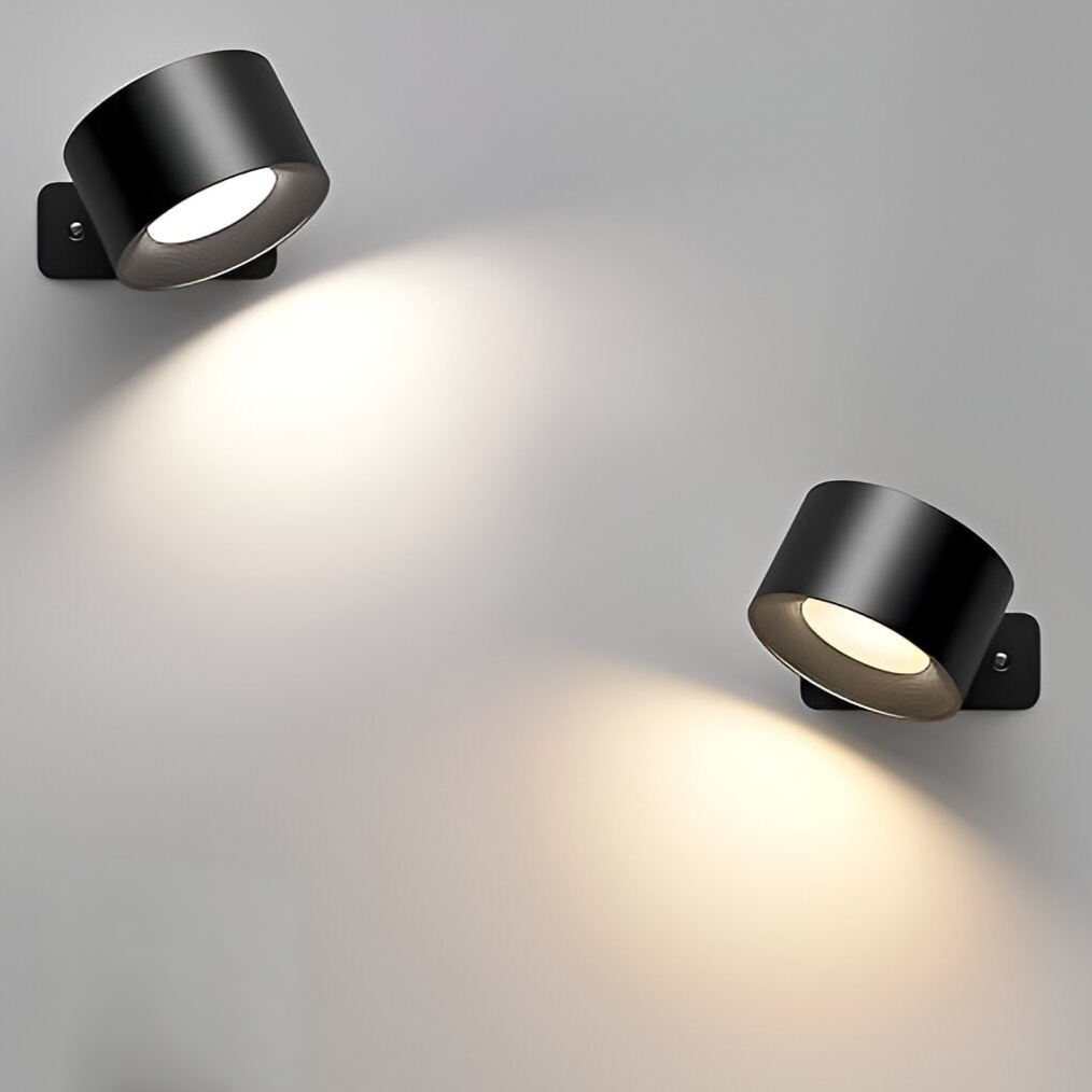 Norvo | LED vegglampe uten ledning for liming, fleksibel vegglampe for innendørs og utendørs bruk
