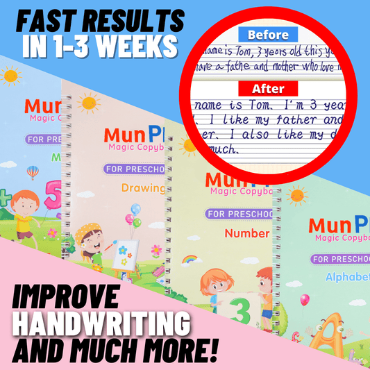 Norvo | Barnas Tall Bokstaver Øvelse Magisk Kopibok