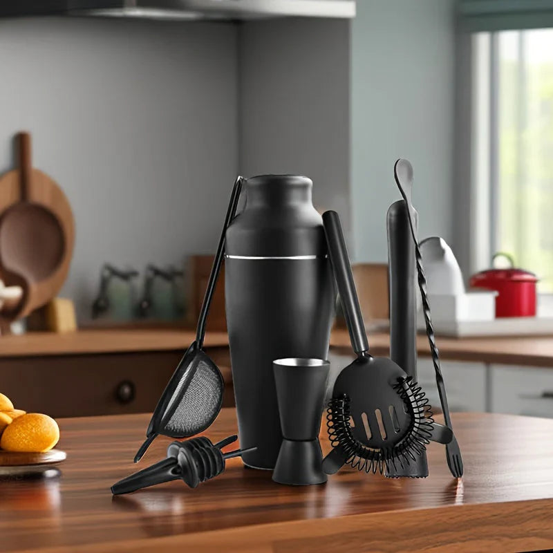 Norvo | Profesjonelt Cocktailsett – Rustfritt Stål Bartender Set for Perfekte Drinker