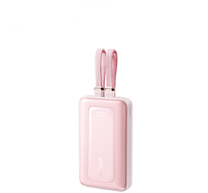 Norvo | 2024 Ny Hurtigladende Power Bank, 20.000mAh Høy Kapasitet med Innebygd Kabel