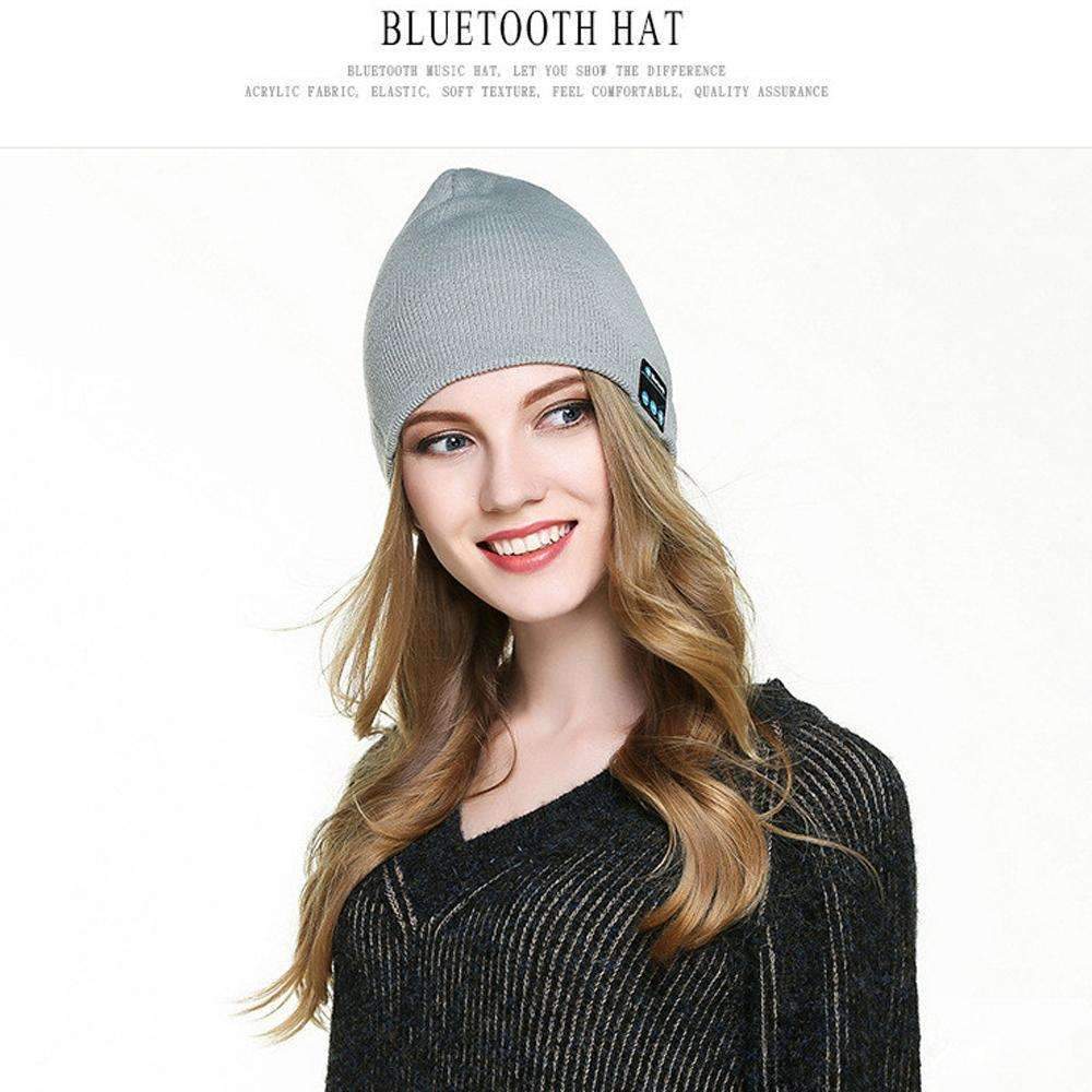 Norvo | Trådløs Bluetooth Smart Hatt Caps Hodetelefon Høyttaler og Volumkontroll Mikrofon Varm Vinter