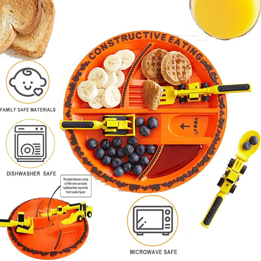 Norvo | Balanced Bite Kids’ Construction Meal Set – Sunt Spise Gjøres Morsomt