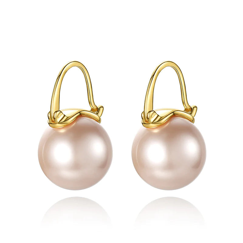 Norvo | Black Pearl Øredobber Finnes i Hvit Champagne Grå Gull og Svart Perle hengende øredobber