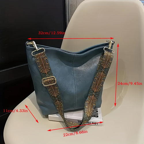 Norvo | CityPure PU Messengerbag – Hvit Urban Skulderveske med Glidelås
