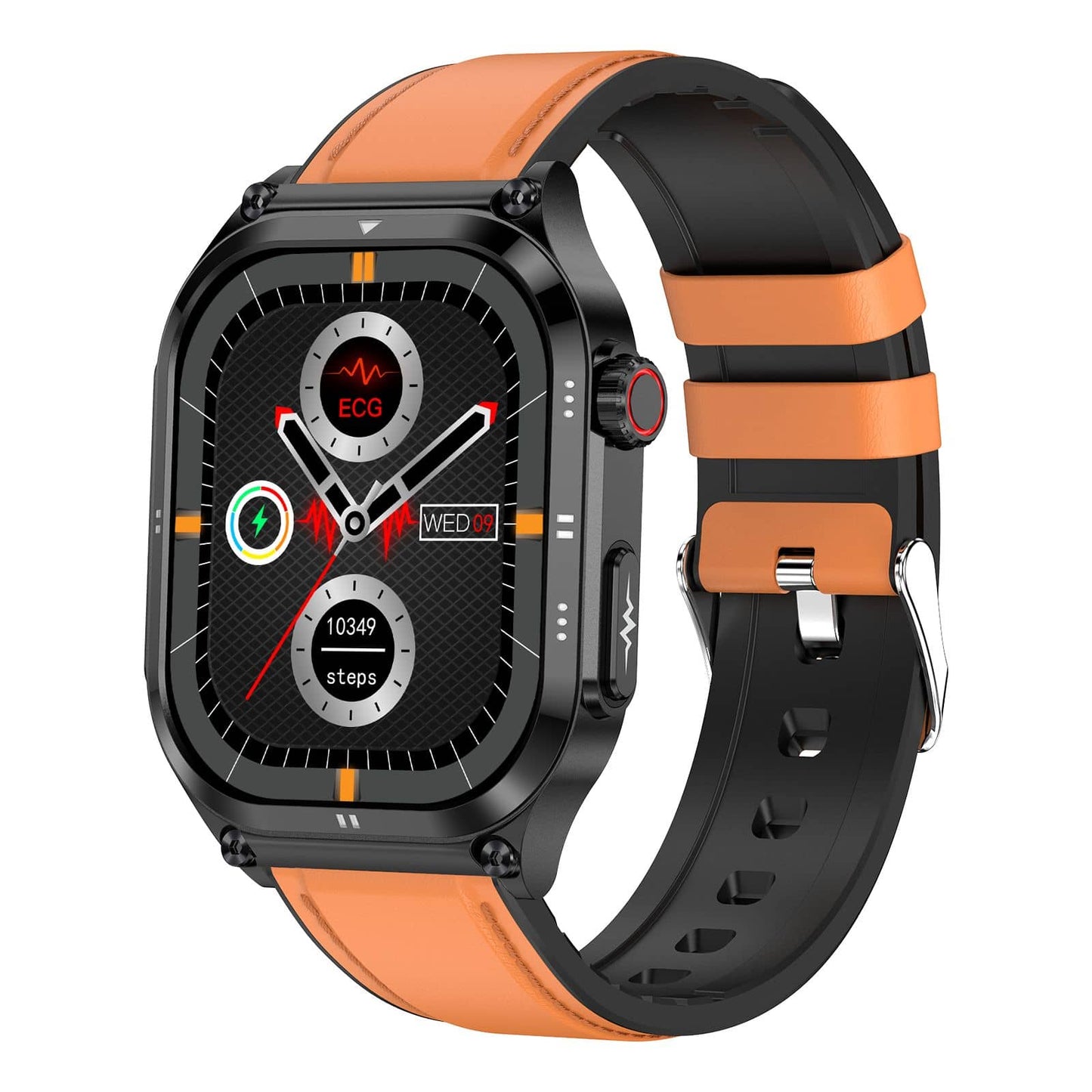 Norvo |  Amoled Slim Blodglukose Utendørs Ecg/Ekg Bluetooth Anrop Helsemåling Smartklokke