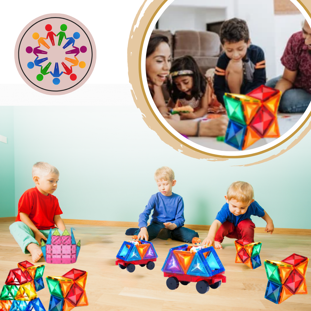 Pedagogiske Magnetiske Byggeklosser
