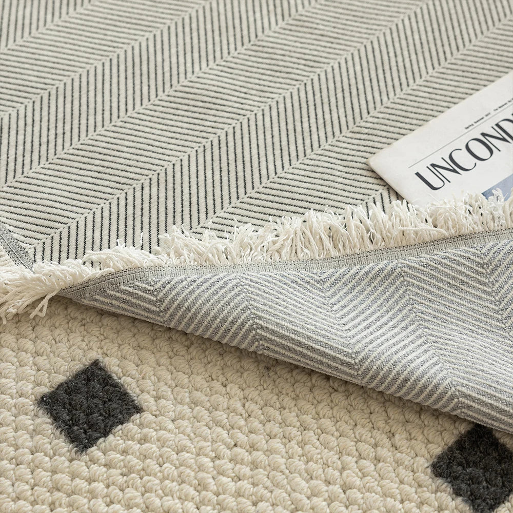 Norvo | Elegant Chenille Sofa Håndkle for Stilig Hjemmedekorasjon