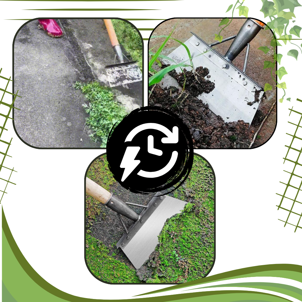 Effektiv rengjøringsspade for hagen