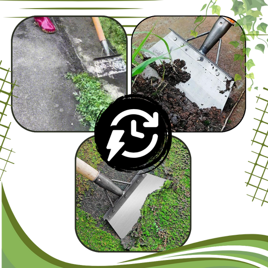 Effektiv rengjøringsspade for hagen