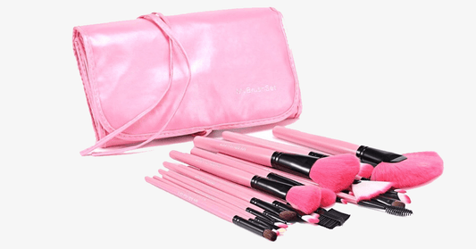 Norvo | 24-delt Pink Glory Penselssett med gratis etui