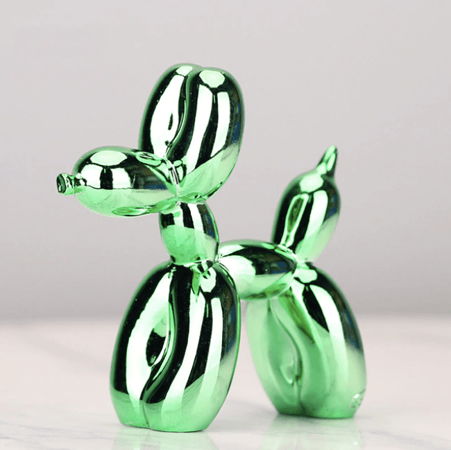 Norvo | Elektroplaterte ballonghund skulptur