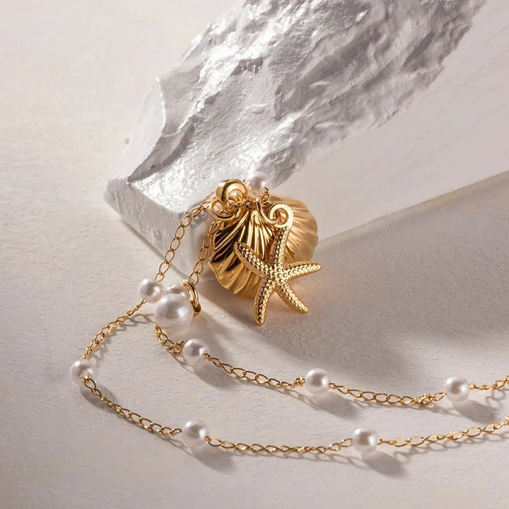 Norvo | Elegante Delikate Spaced Perle Musling Smykke
