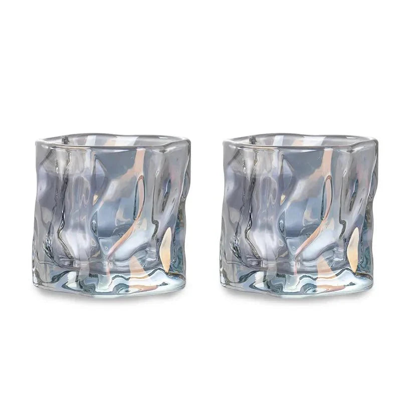 Norvo | Elegant Glacier Ripple Whisky Glass