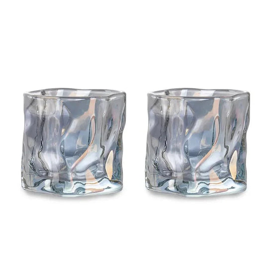 Norvo | Elegant Glacier Ripple Whisky Glass