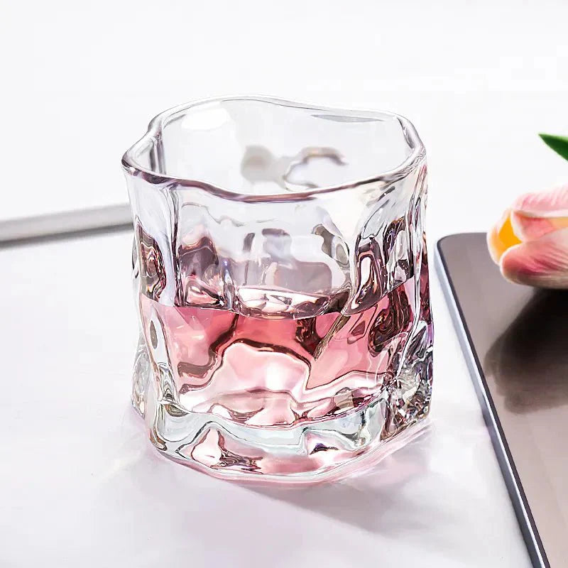 Norvo | Elegant Glacier Ripple Whisky Glass