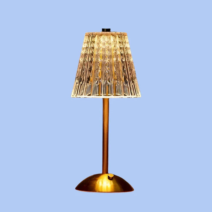 Norvo | Bordlampe med krystallskjerm og USB-lading