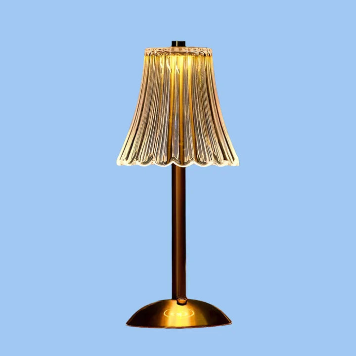 Norvo | Bordlampe med krystallskjerm og USB-lading