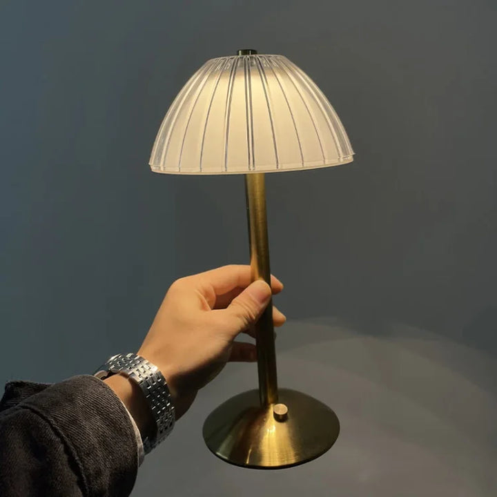 Norvo | Bordlampe med krystallskjerm og USB-lading