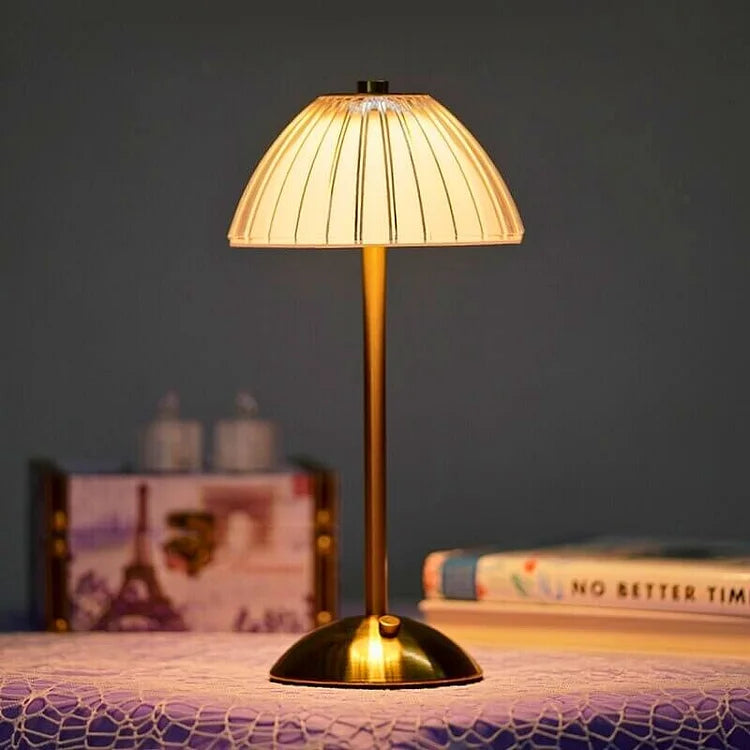 Norvo | Bordlampe med krystallskjerm og USB-lading