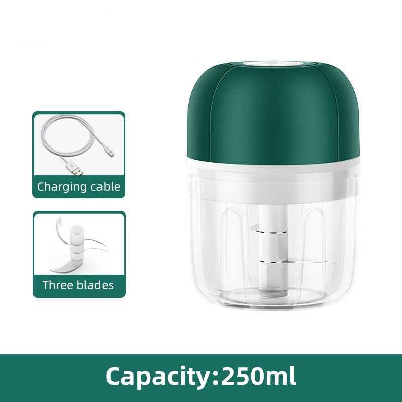 Norvo | ChopEase Elektrisk Hvitløkspresse – USB Oppladbar – Kompakt & Kraftig – 250ml