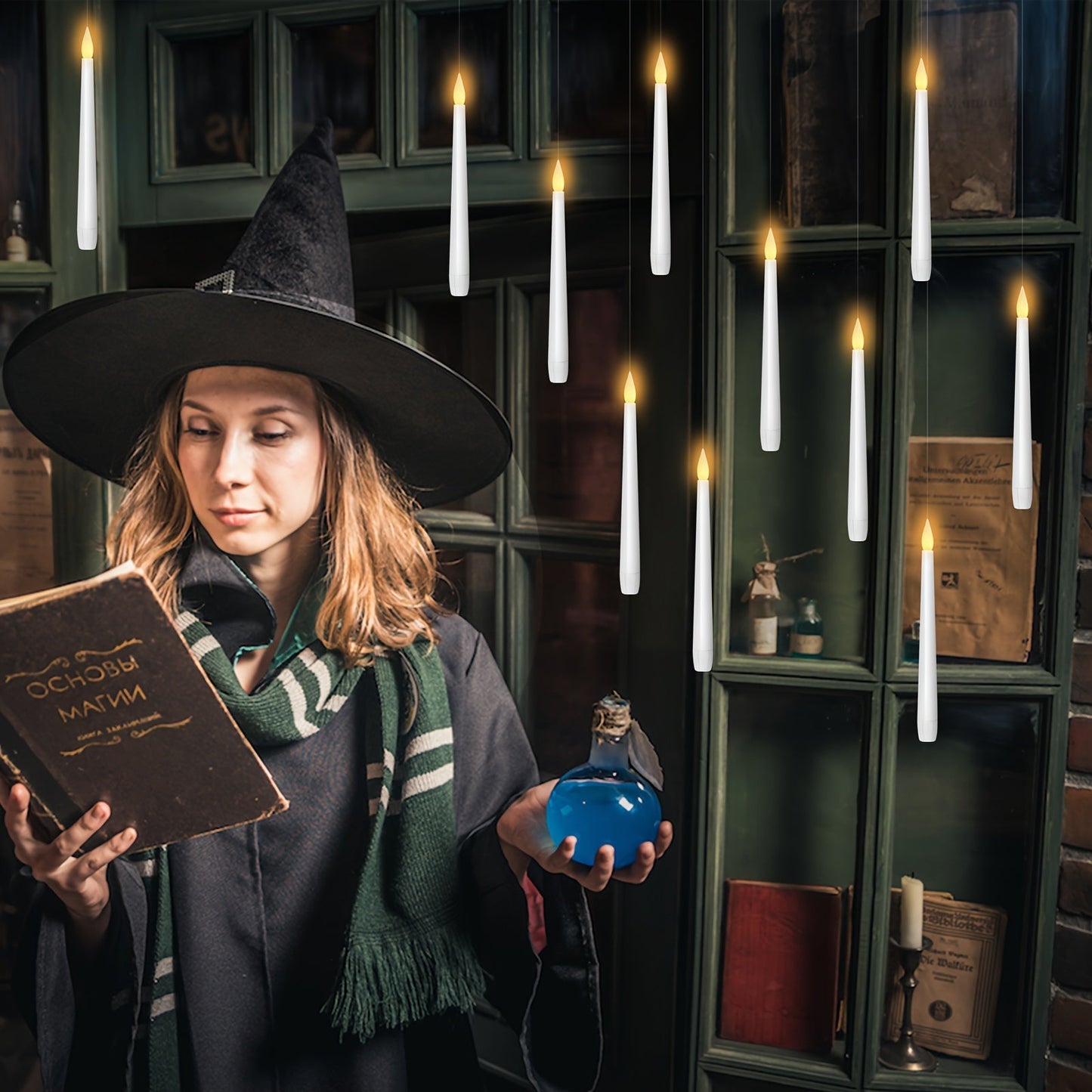 Norvo | LED Lykter Hengende Flammende Uten Flamme Sett