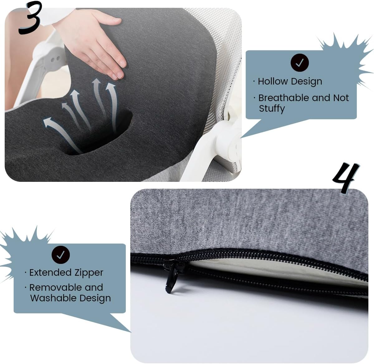 Norvo | BODYFORM PAD – Ergonomisk Minne Skum Setepute for Hverdagskomfort