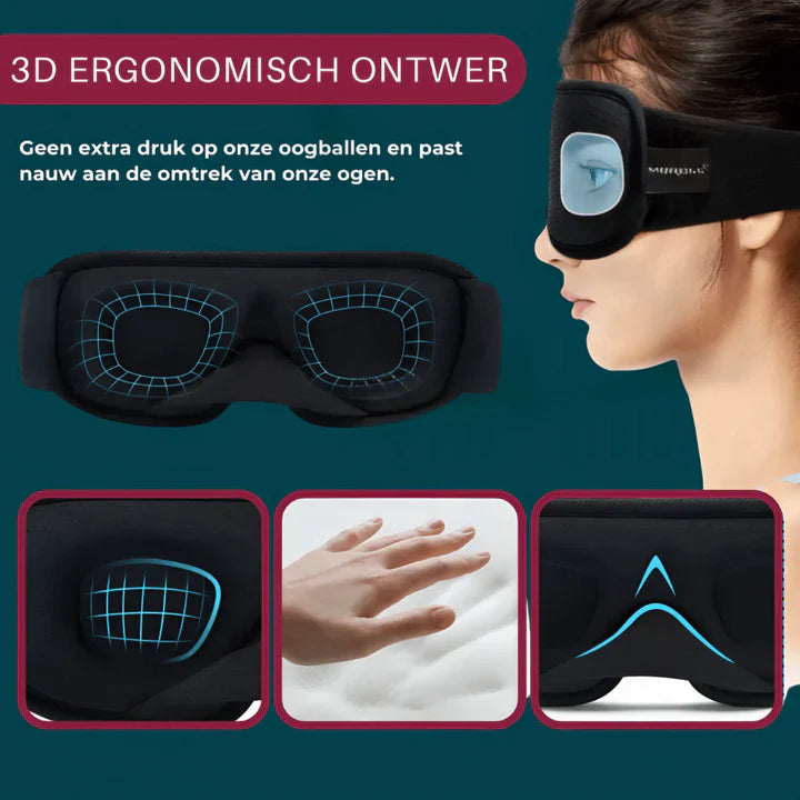 Norvo | Søvnmaske for reise med ergonomisk passform
