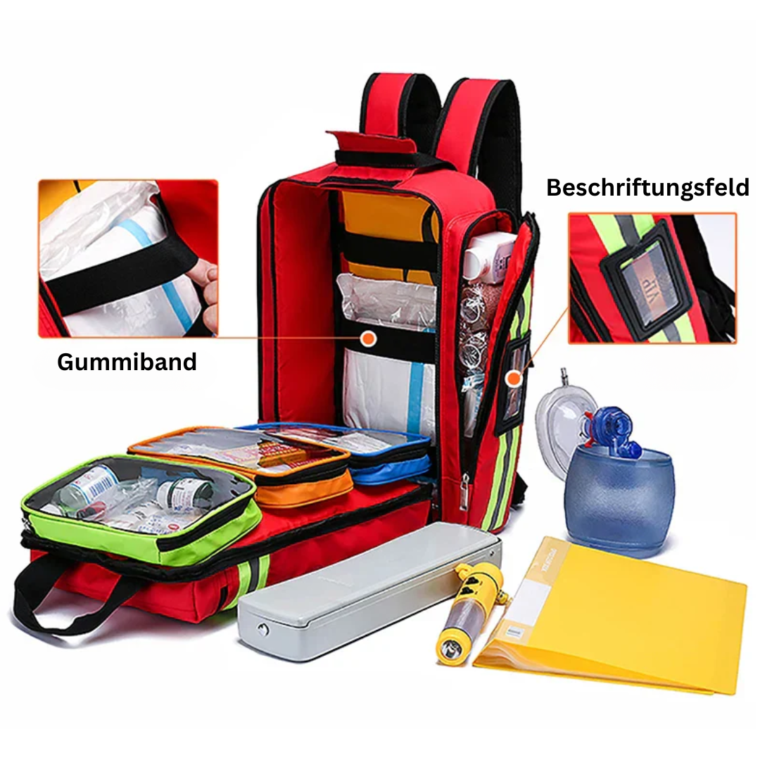 Norvo | Nødsekk SafePak Rescue+ | Vanntett & Reflekterende | For Førstehjelp & Overlevelse | 45×35×15 cm