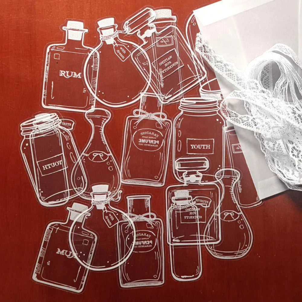 Norvo | Presset Blomst Gjennomsiktig Bokmerke Sett