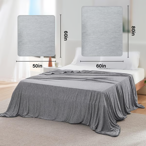 Norvo | Det kalde teppet – Lett sommerpledd som holder deg kjølig, tørr & uthvilt hele natten | Best teppe for varme sovende & nattesvette