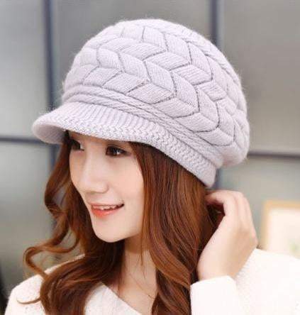 Norvo | Høst Vinter Luer Strikkede Kanin Hatter
