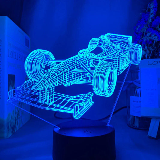 Norvo | Formel-1-3D-Illusjonslampe med fargemodus