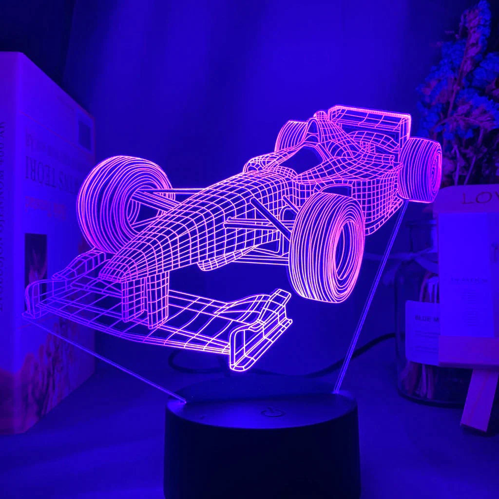 Norvo | Formel-1-3D-Illusjonslampe med fargemodus