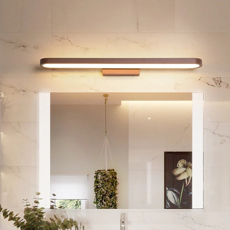 Norvo | Leigh moderne vegglampe lineær, Gull, Soverom/Baderom, Metall