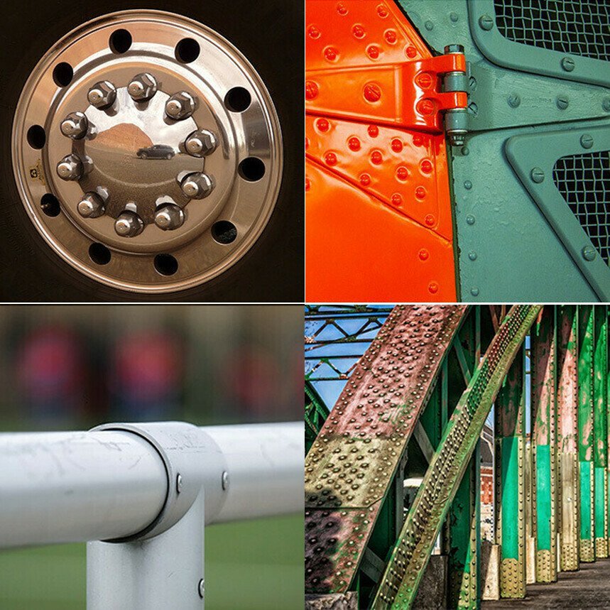 Norvo | Profesjonell popnaglepistol adapter sett med 4 forskjellige matchende dysebolter