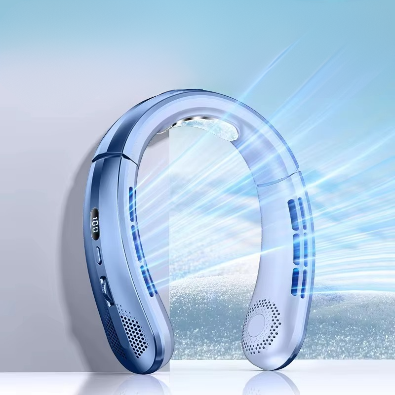 Norvo | Bærbar nakke luftkjøler vifte oppladbar bladløs personlig bærbar