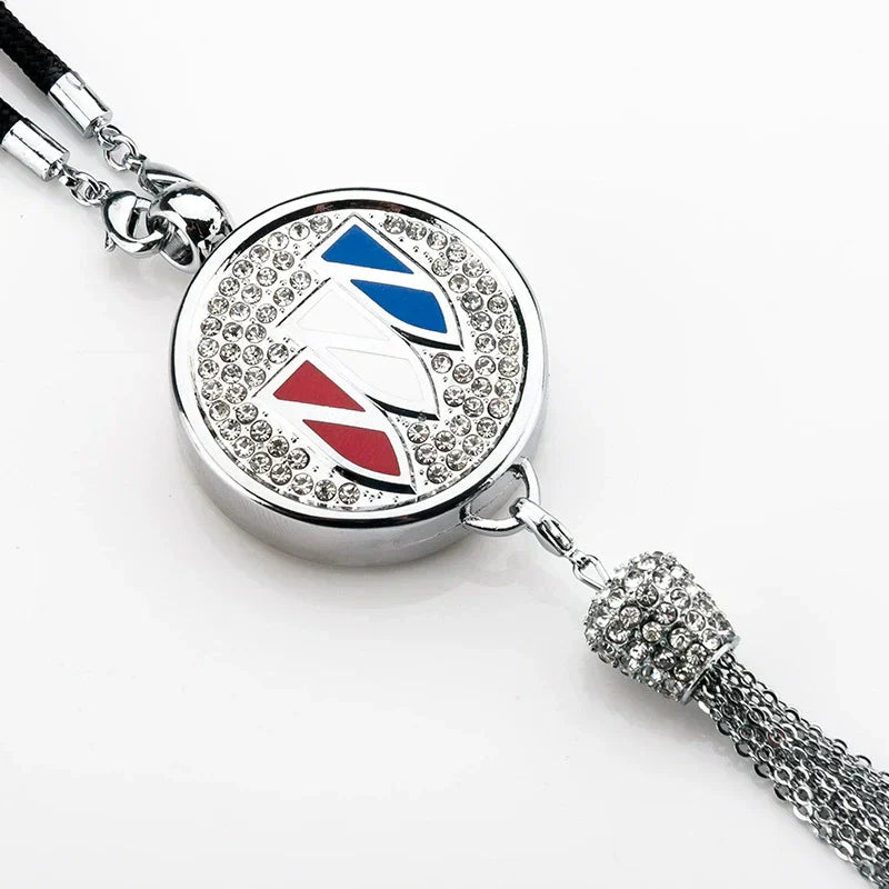 Norvo | Bil Baksetemirror Anheng | Funklende Rhinestone Tilbehør | Sinklegering | 100g