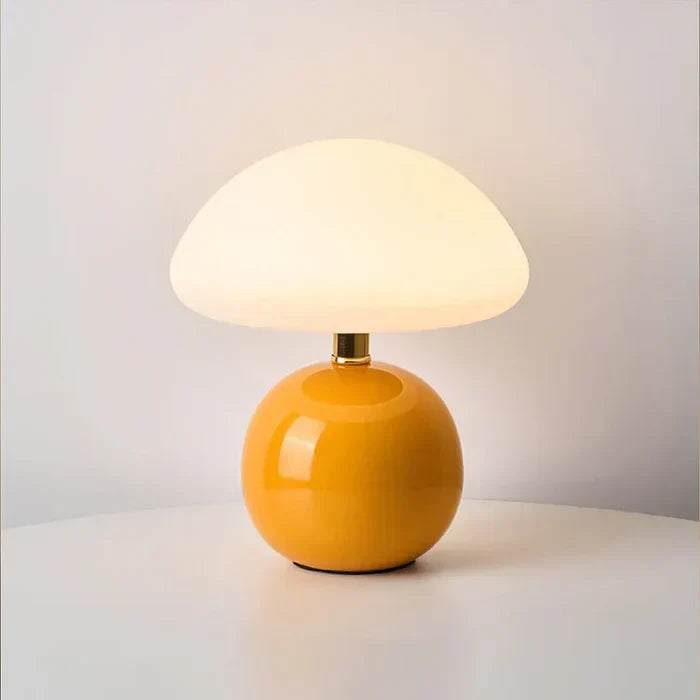 Norvo | Krem Sopp Lampe - Fransk Vintage Lampe