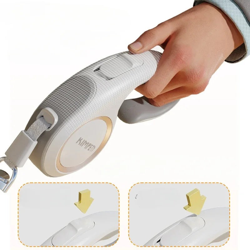 Norvo | Hundeline med uttrekkbart mykt grep håndtak