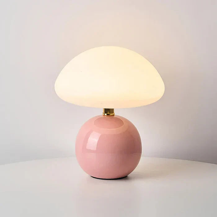 Norvo | Krem Sopp Lampe - Fransk Vintage Lampe