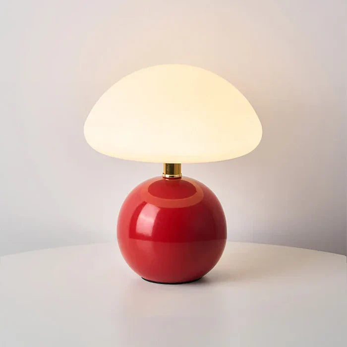Norvo | Krem Sopp Lampe - Fransk Vintage Lampe