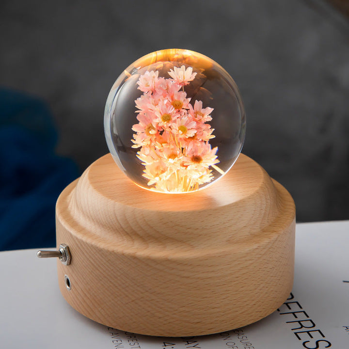 Krystallkule LED natteslys | Norvo