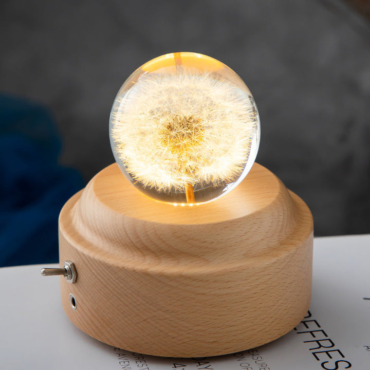 Krystallkule LED natteslys | Norvo