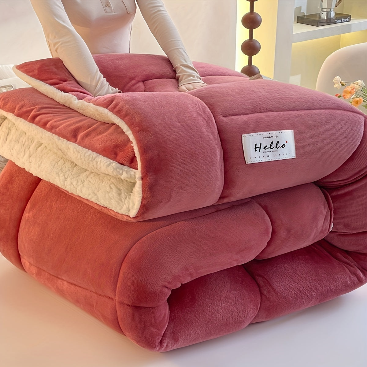 Norvo | Stilig Hytte Sherpa Fleece Duvet – Ultimat Komfort & Varme