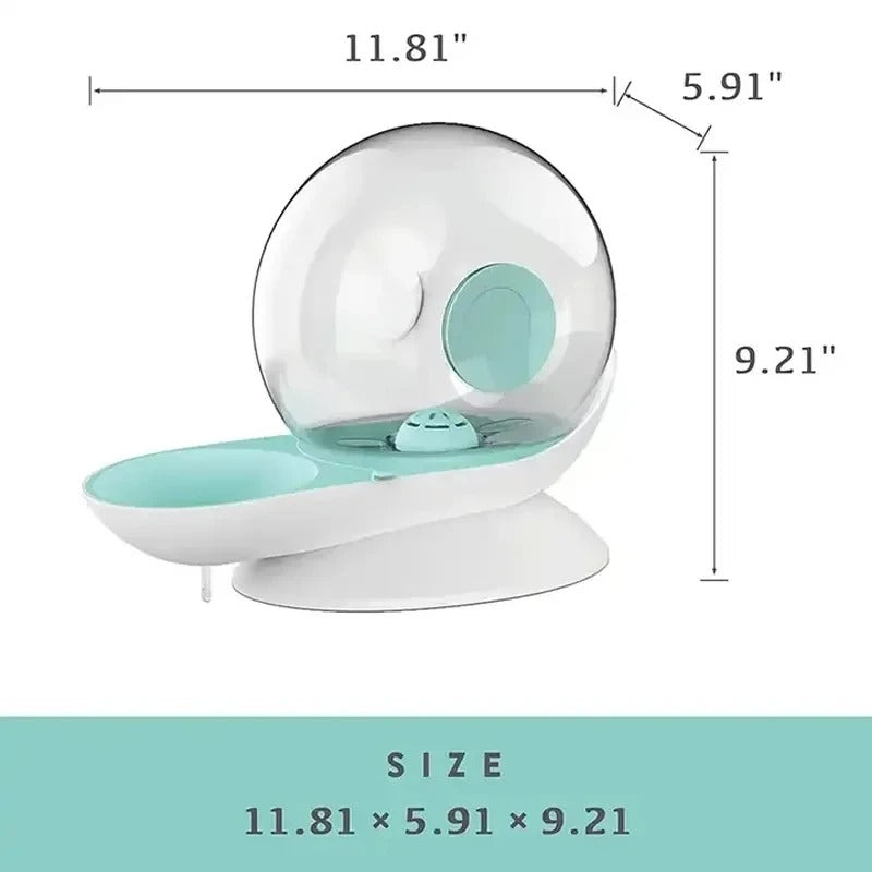 Norvo | AquaPoes Kilde – Automatisk Drikkefontene for Katter og Hunder med Rustfritt Stål Reservoar