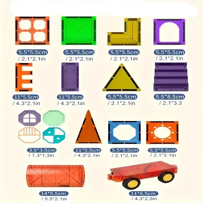 Norvo | DreamBuild Set – Magnetiske byggeklosser for kreative slott og fantasifull lek