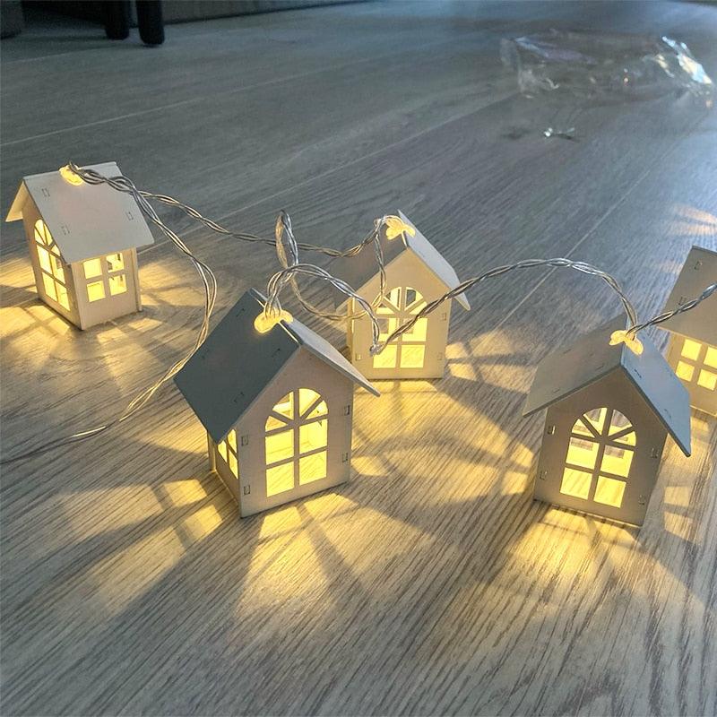Norvo | Fairy Wood House Lights - Juletrehus Lyskilder